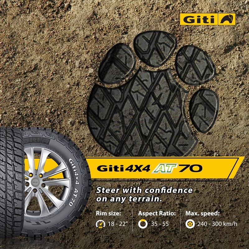 265/65R17 GITI AT70 4X4 112T LETRAS BRANCAS - PneusBH®